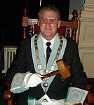 W Bro. Ron Perryman on his Installation as WM of Copthorne Lodge