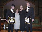 MW Grand Master of Utah Bill Powell & Betty with Nancy & Bill Enders