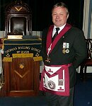 The Chairman looking resplendant in his Prov G Steward regalia
