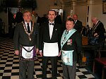 Grand Master of Utah<br>Francesco - Entered Apprentice<br>Chris Hicks - WM, Thomas Ralling Lodge